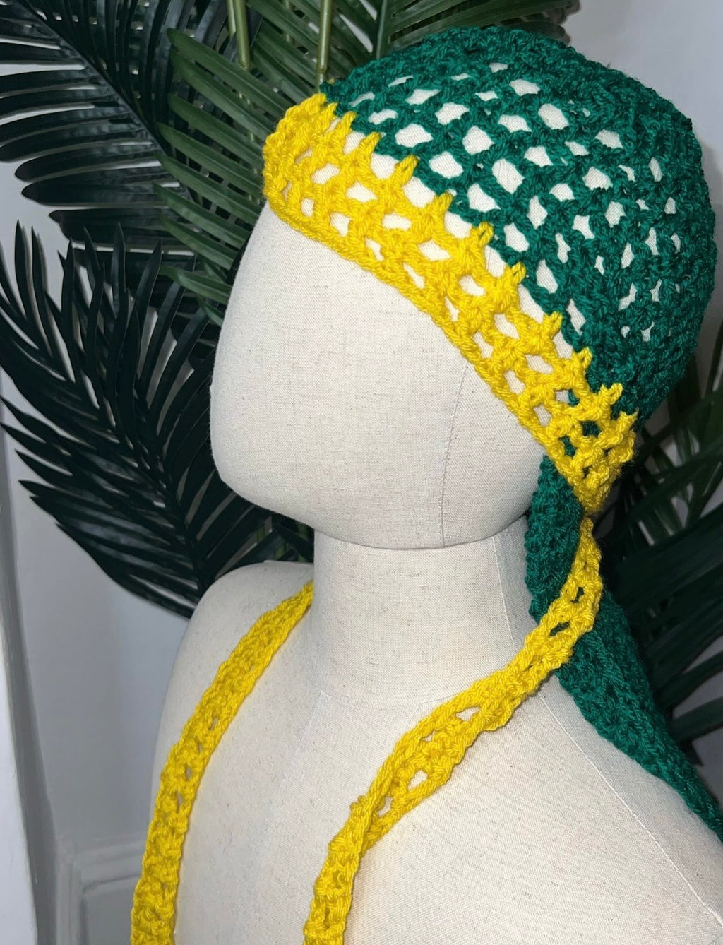 Jamaica Flag Crochet Durag