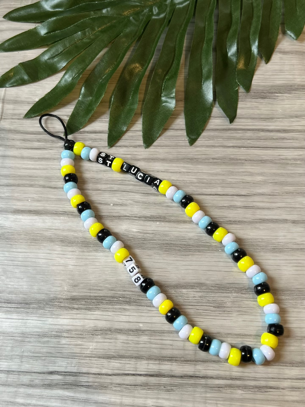 BEADED FLAG PHONE WRISTLETS