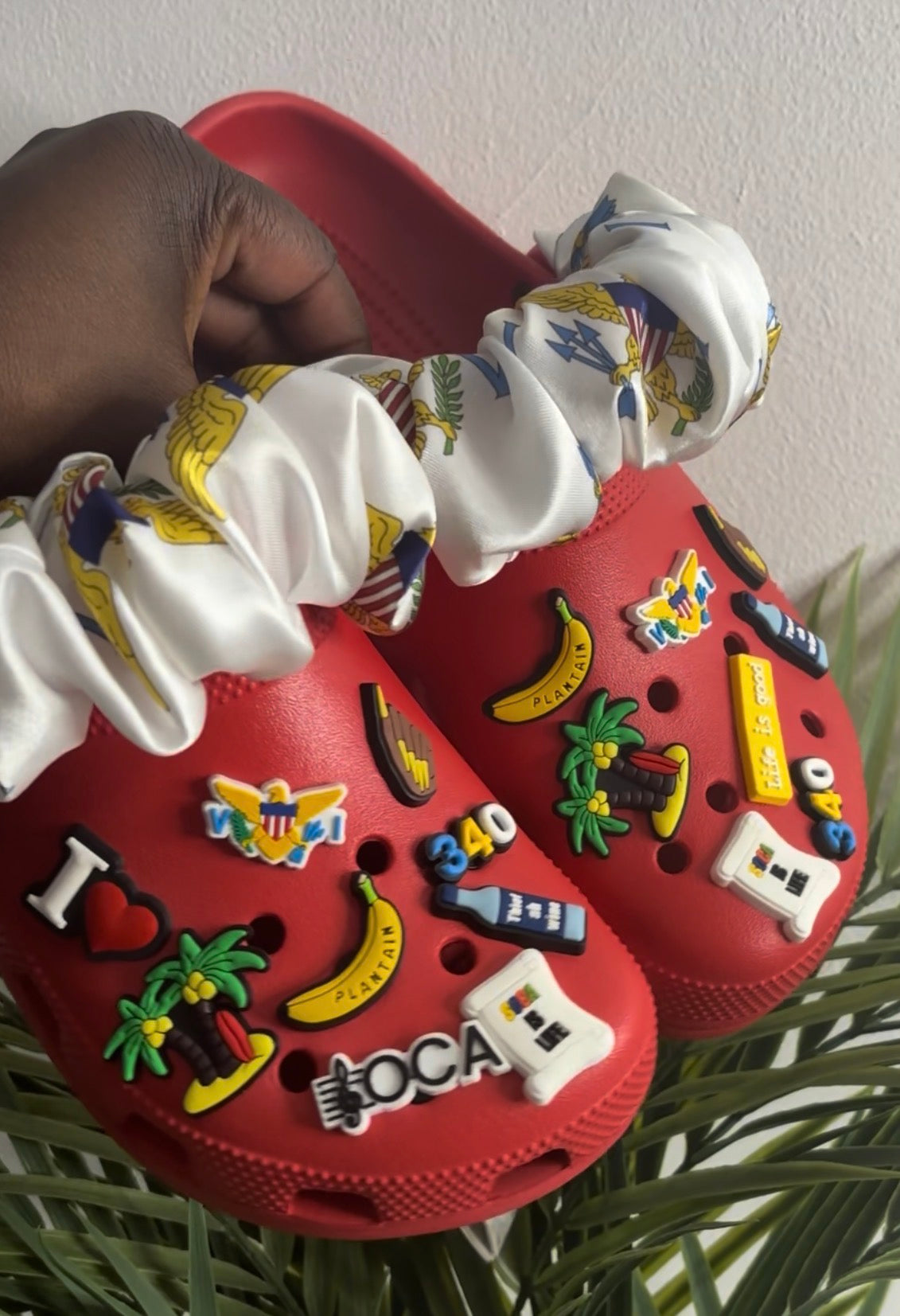 002 USVI Flag Crocs Bundle