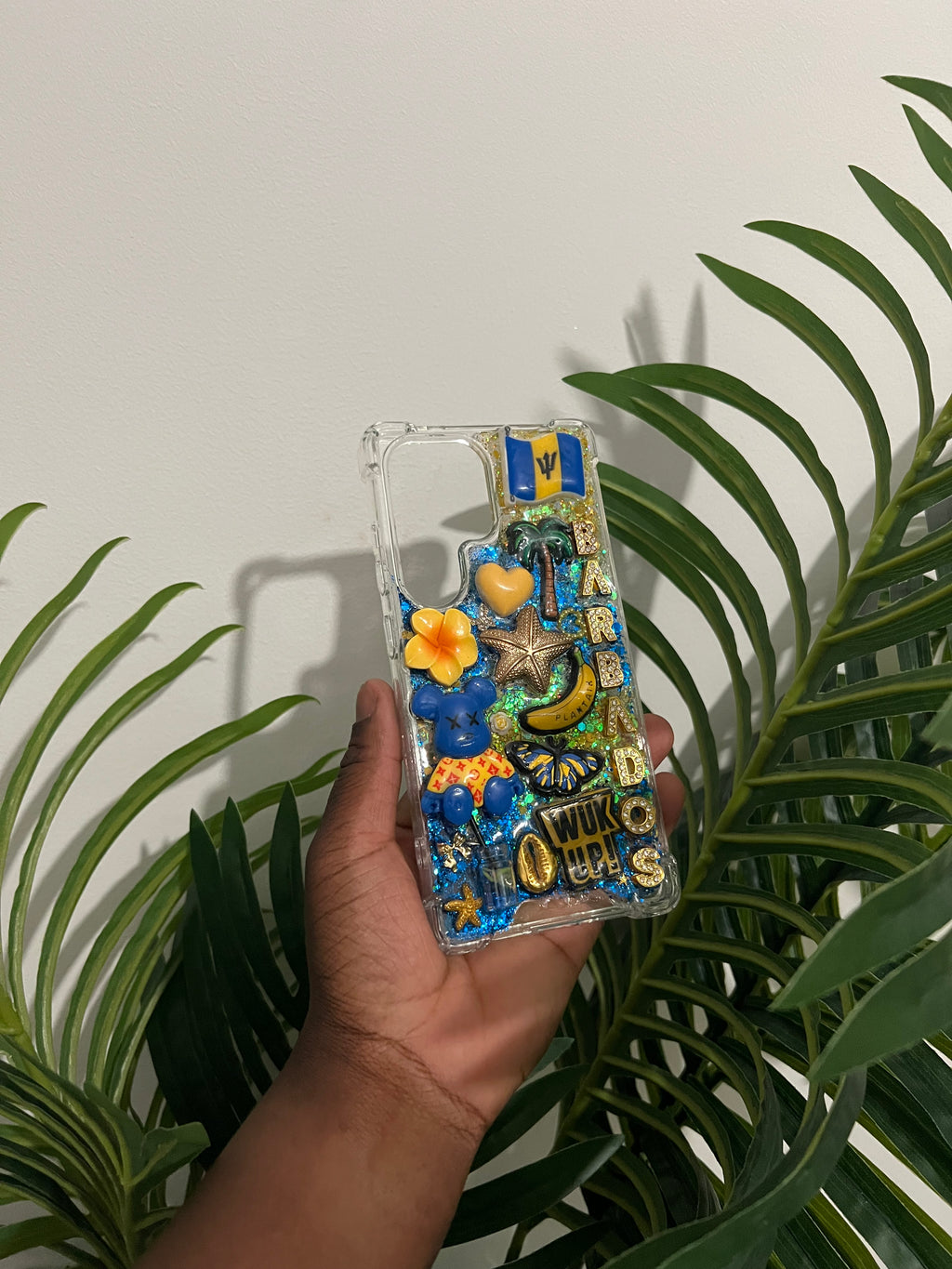 CLEAR BARBADOS FLAG JUNK CASE