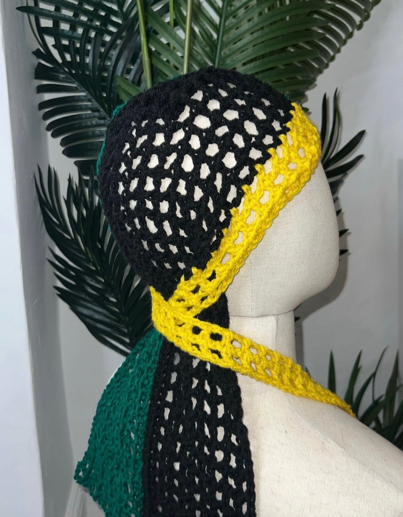 Jamaica Flag Crochet Durag