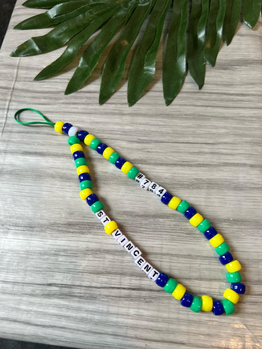 BEADED FLAG PHONE WRISTLETS