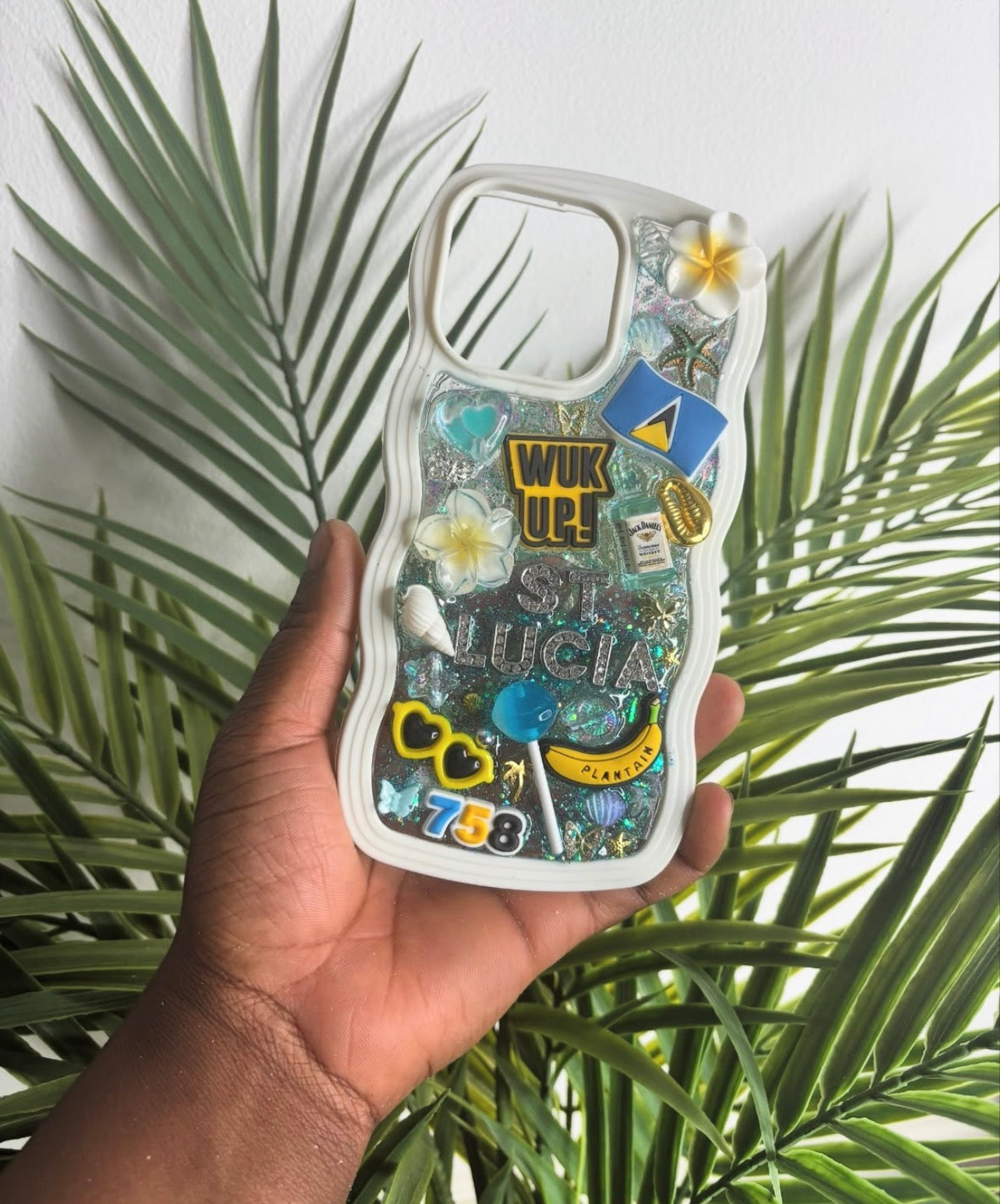 ST LUCIA FLAG JUNK CASE