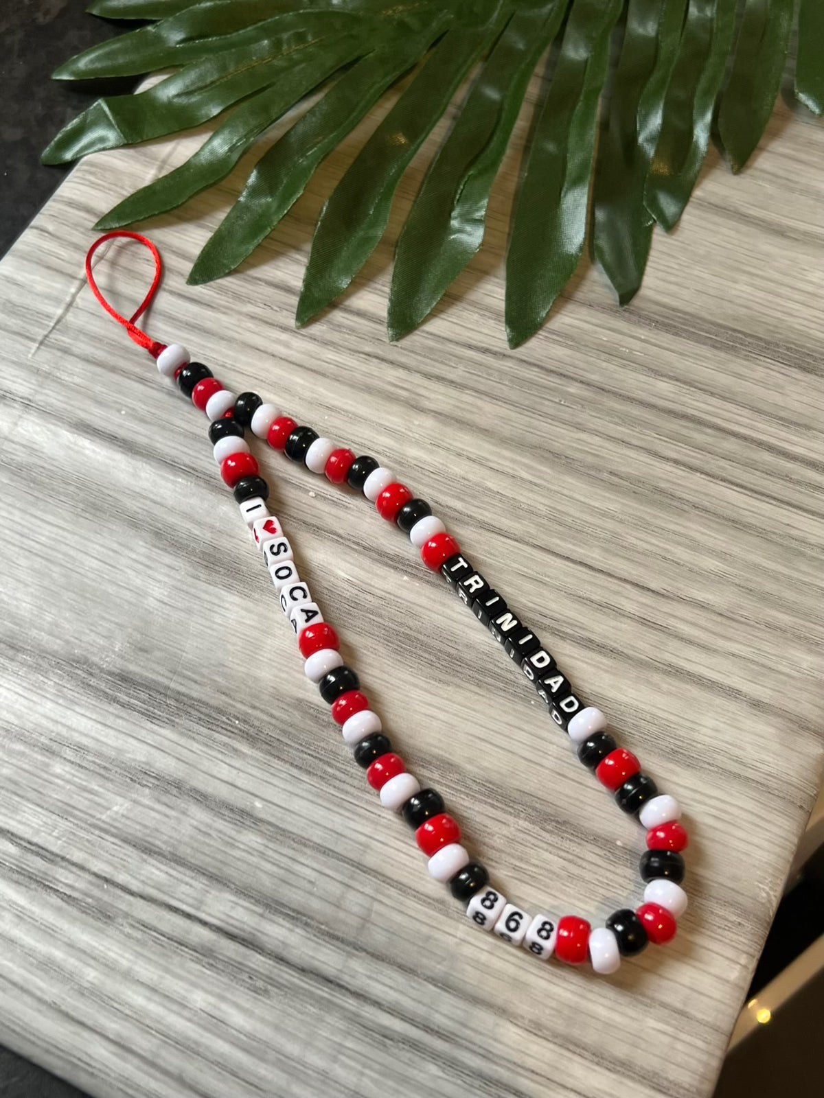 BEADED FLAG PHONE WRISTLETS