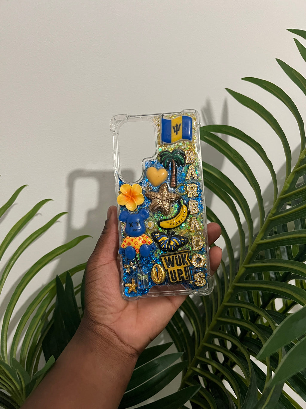 CLEAR BARBADOS FLAG JUNK CASE
