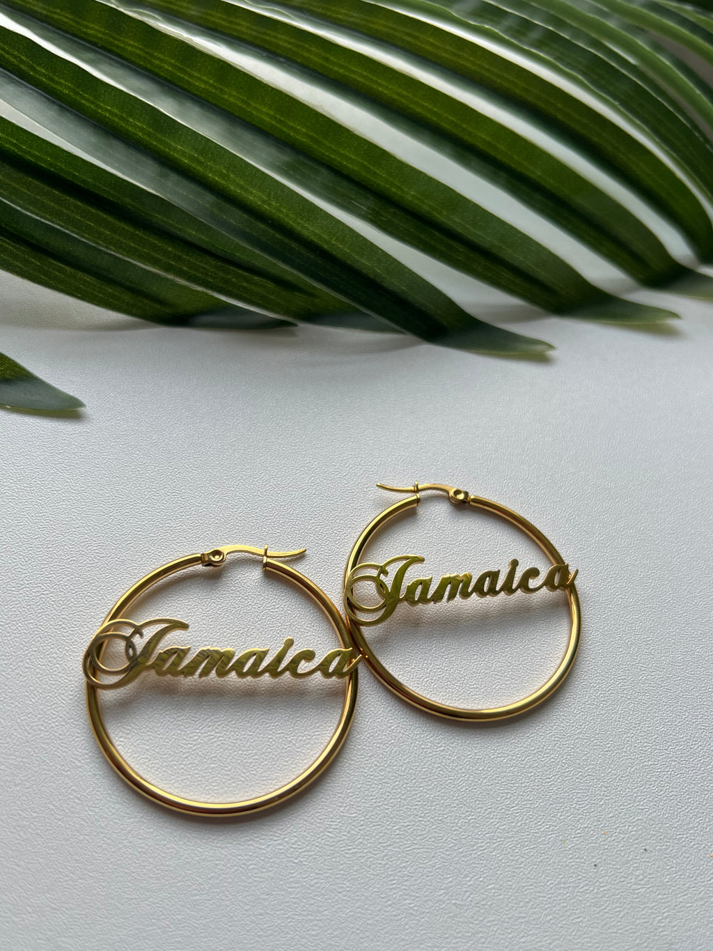 CARIBBEAN HOOP EARRINGS - CHOOSE YOUR FLAG
