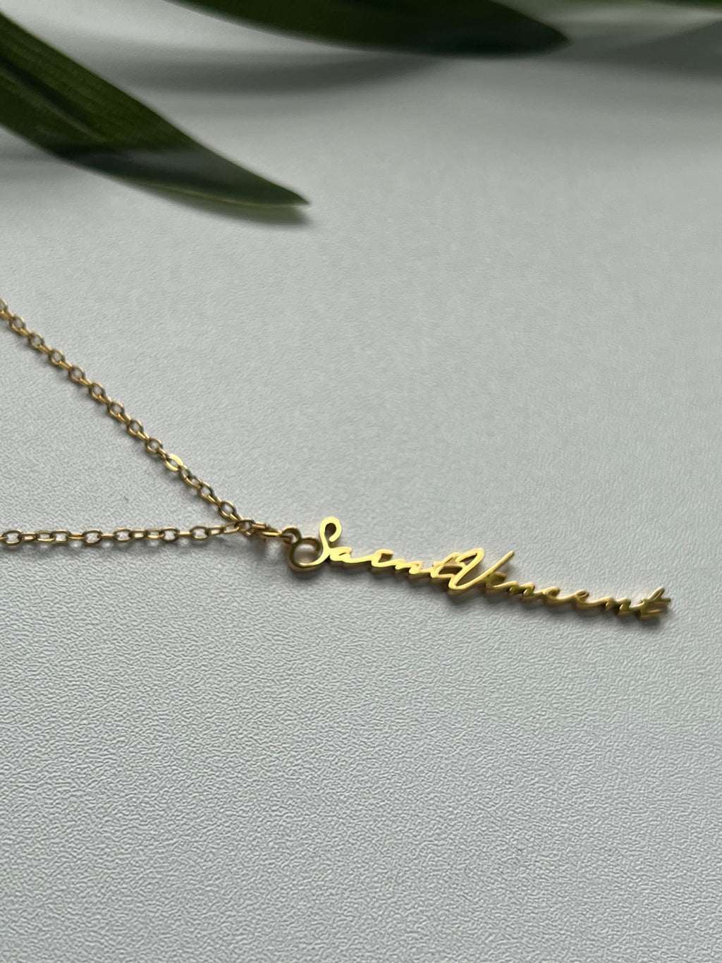 St Vincent Vertical Line Necklace