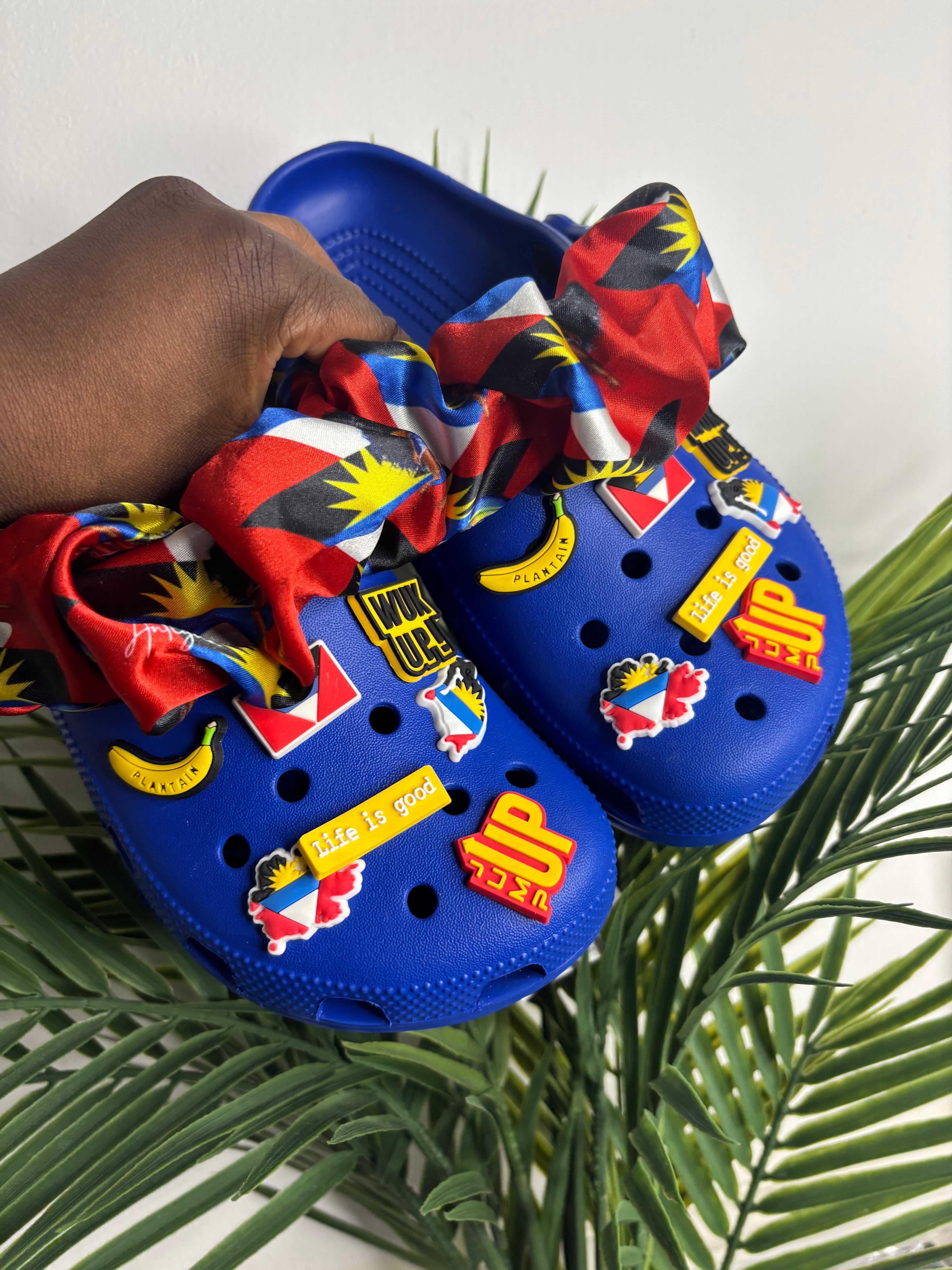 002 Antigua Flag Crocs Bundle