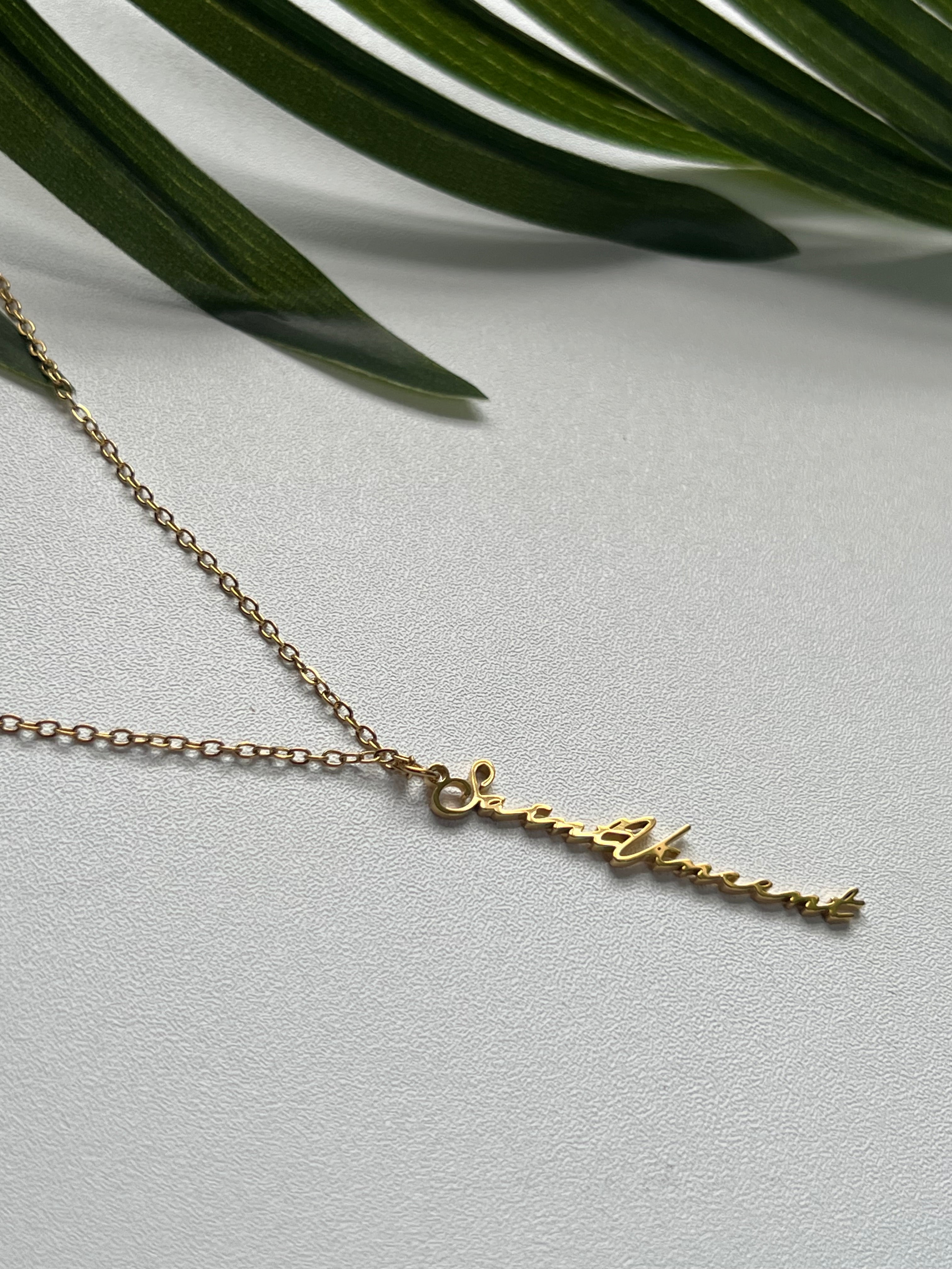 St Vincent Vertical Line Necklace