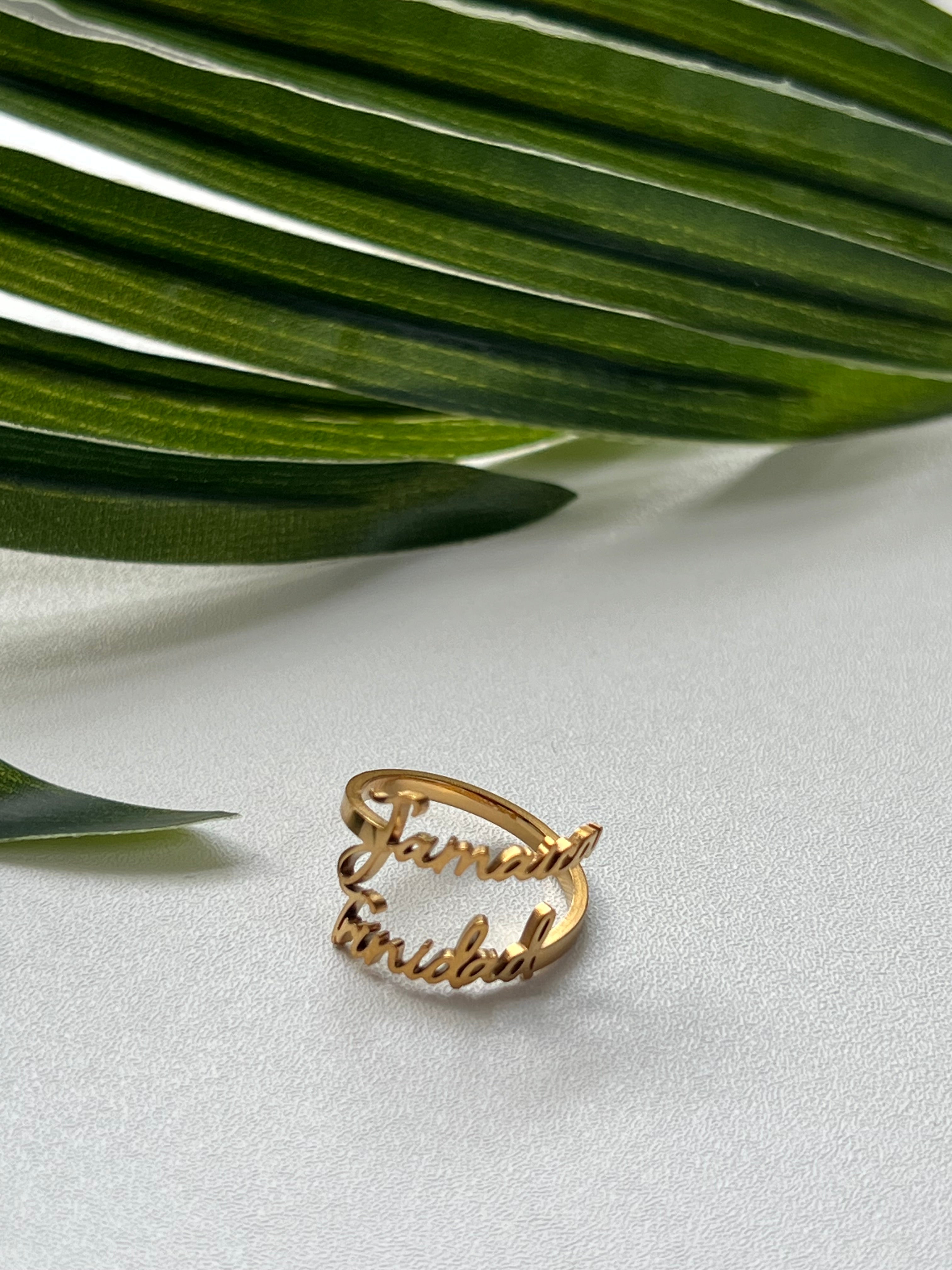Trinidad & Jamaica Dual Heritage Ring