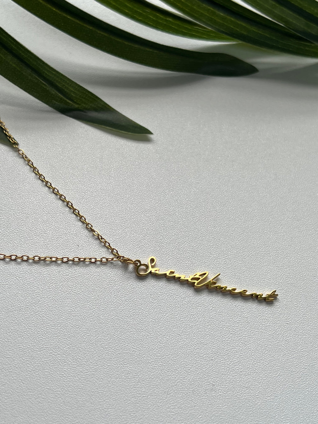 St Vincent Vertical Line Necklace