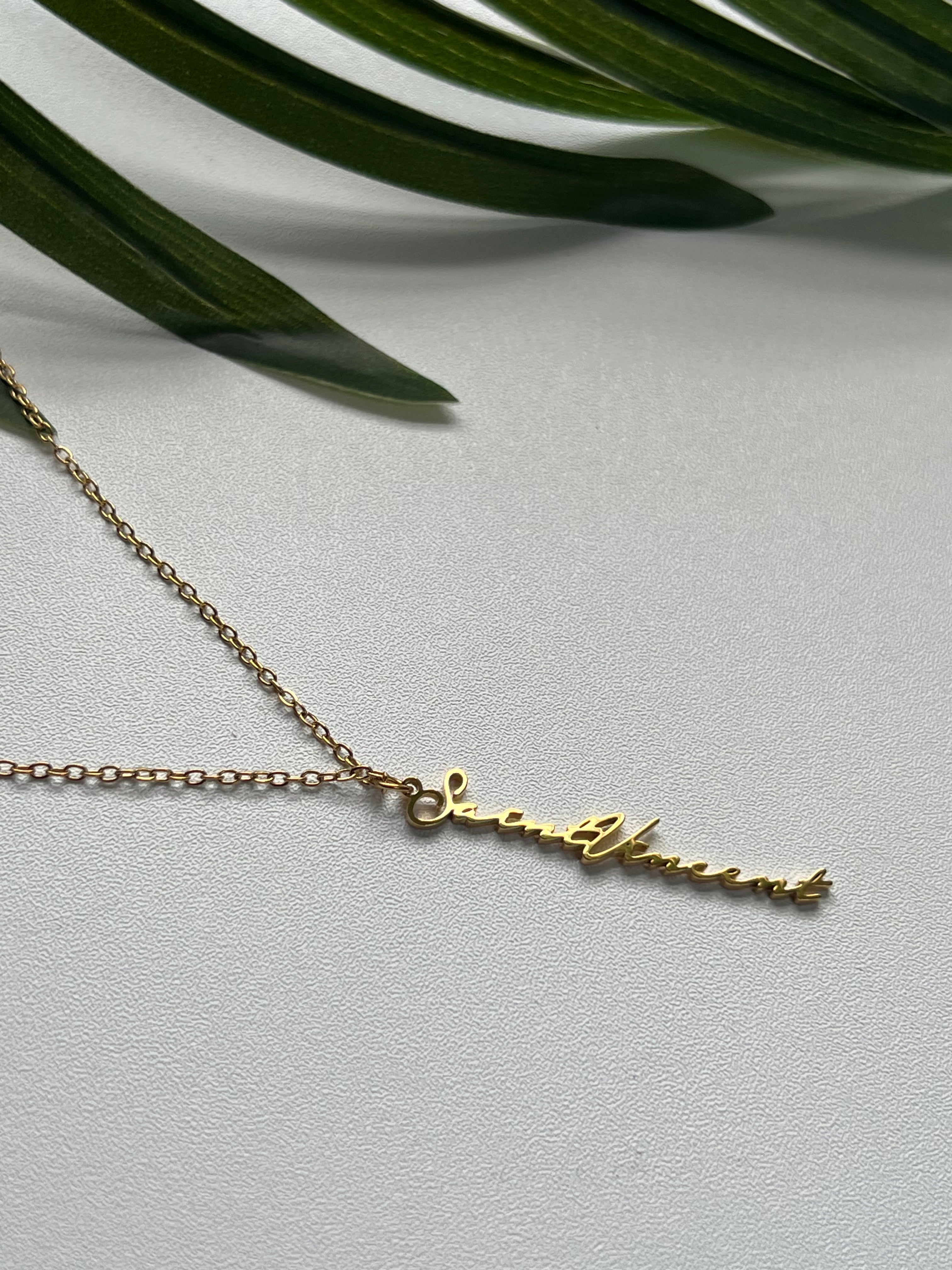 St Vincent Vertical Line Necklace