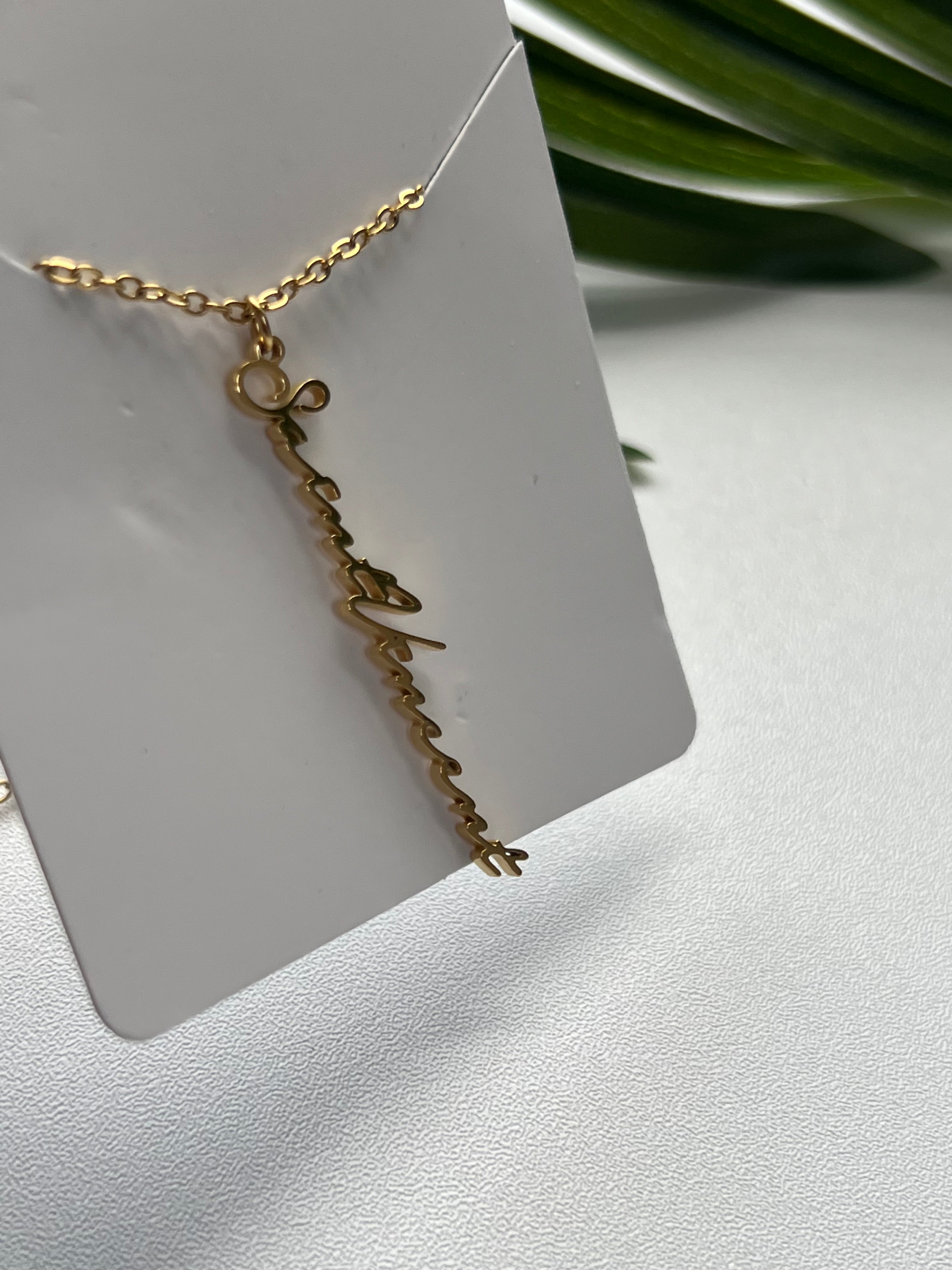 St Vincent Vertical Line Necklace