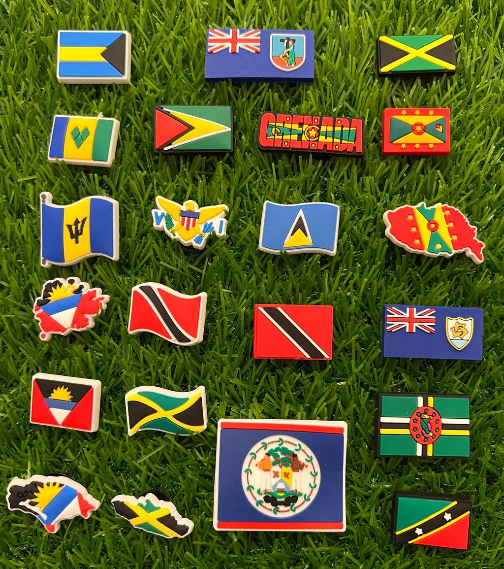 CARIBBEAN FLAG CHARMS