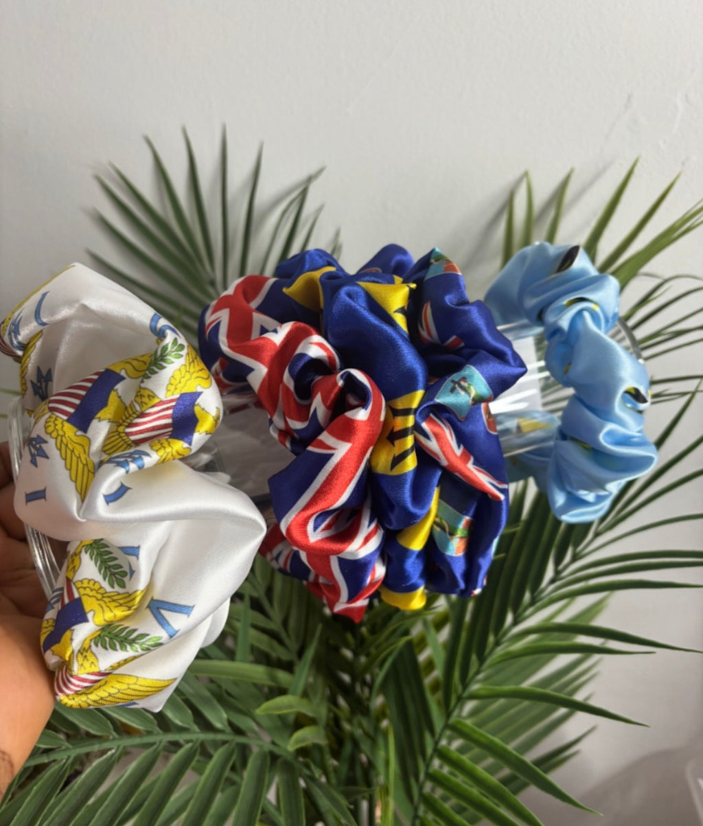 FLAG SCRUNCHIES - CHOOSE FLAG