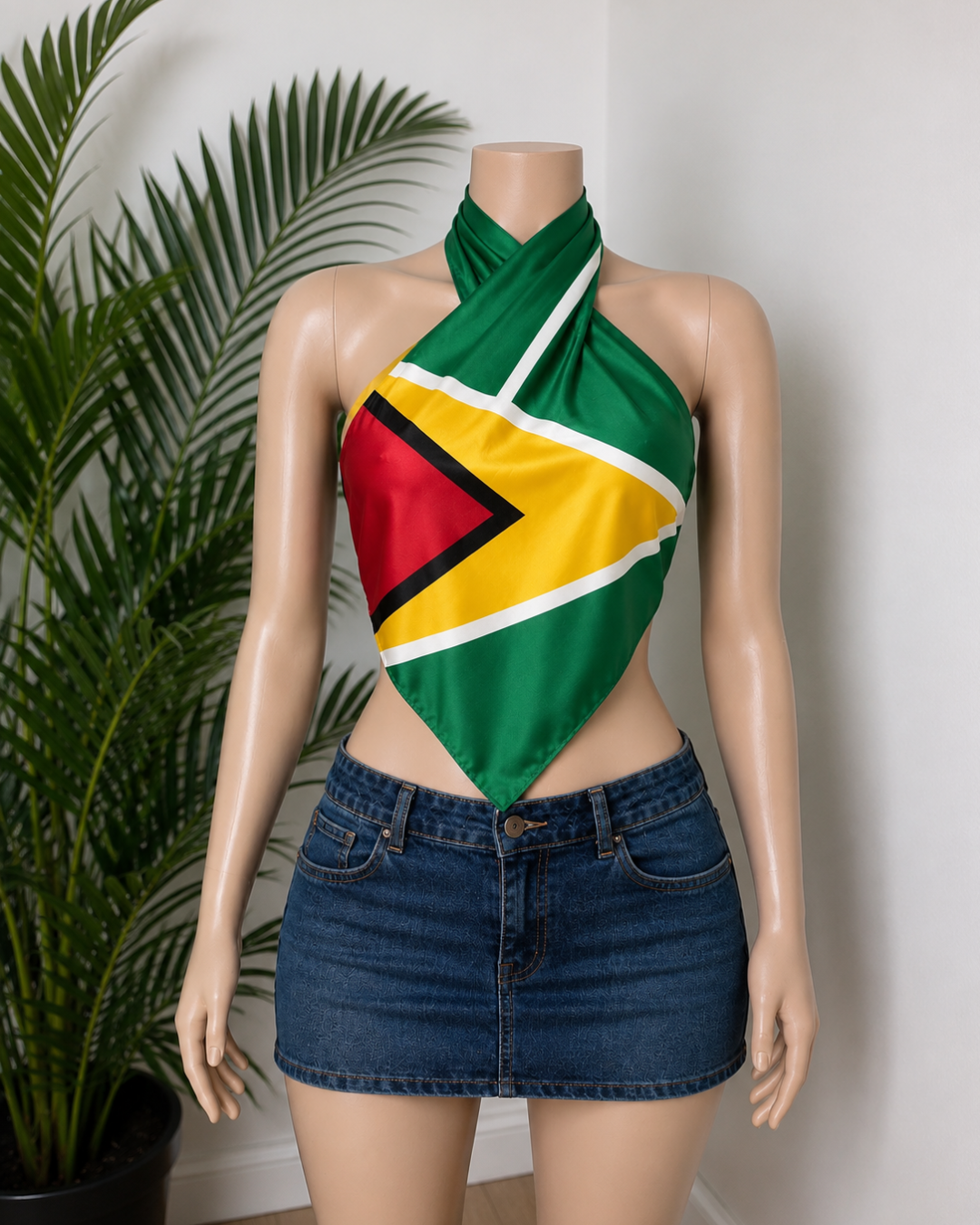 GUYANA XL SATIN SCARF