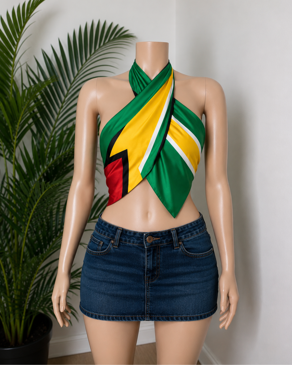GUYANA XL SATIN SCARF