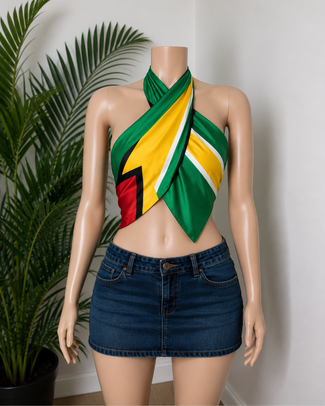GUYANA XL SATIN SCARF