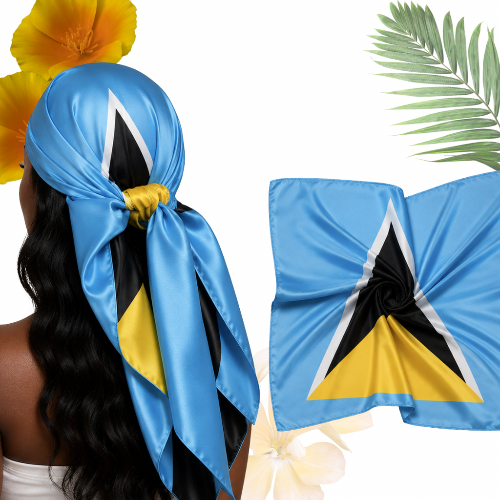 ST LUCIA XL SATIN SCARF