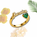 JAMAICA GREEN GEMSTONE RING
