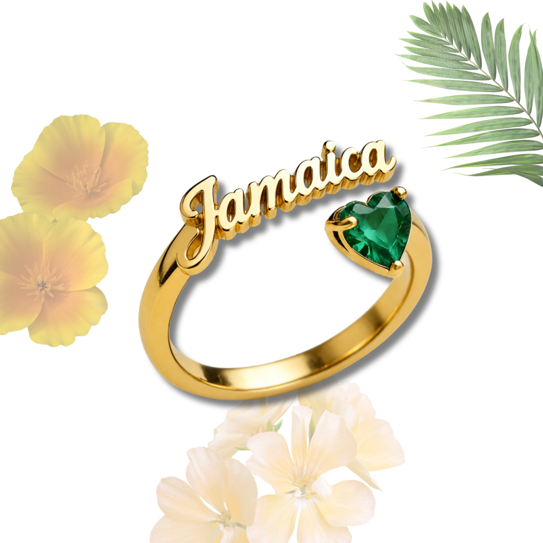 JAMAICA GREEN GEMSTONE RING
