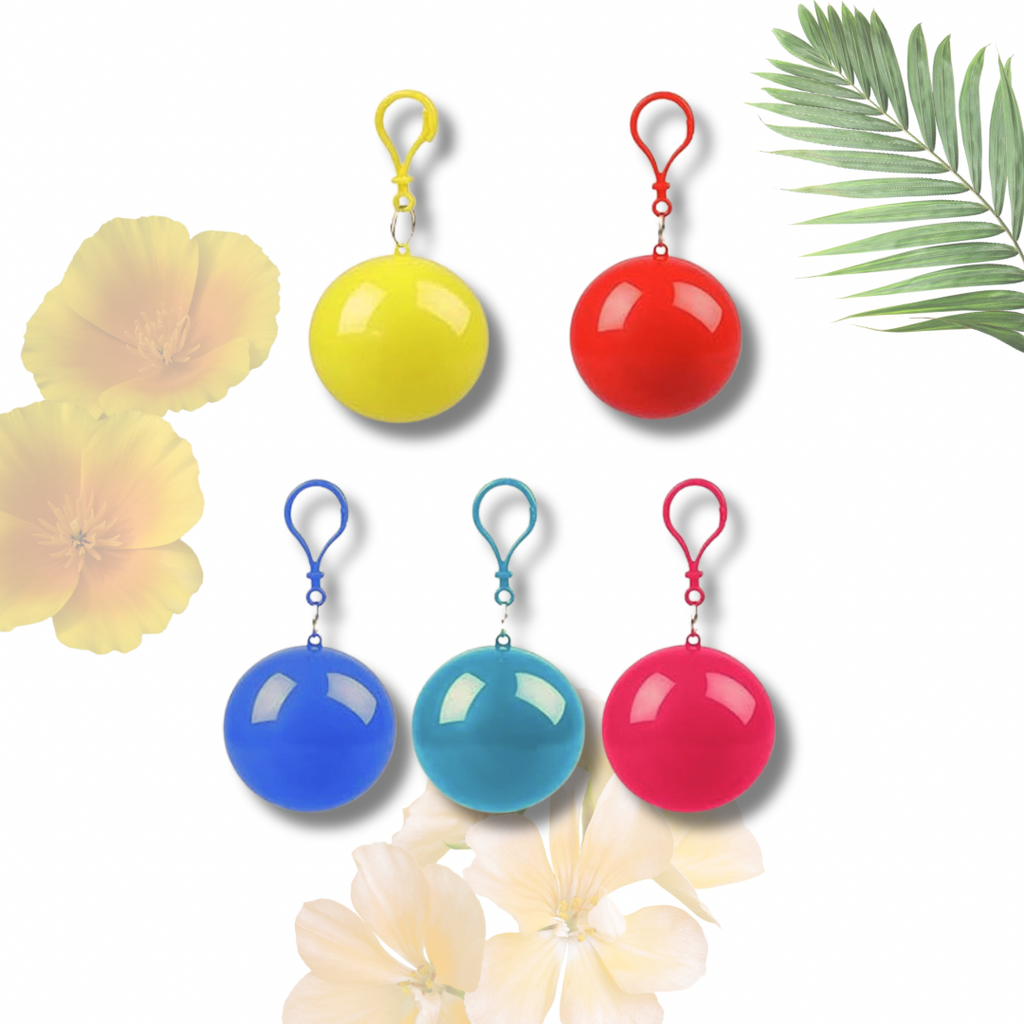 SINGLE USE PONCHO KEYRING