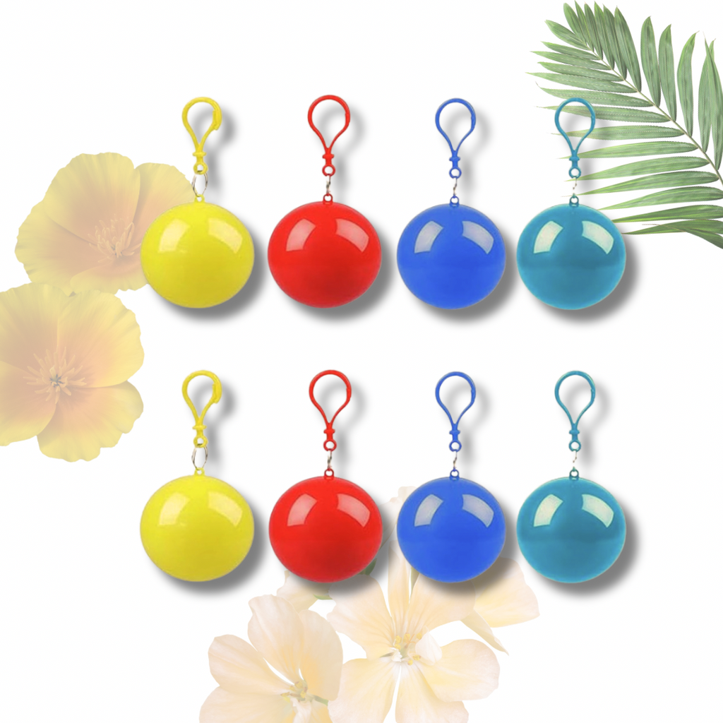 SINGLE USE PONCHO KEYRING