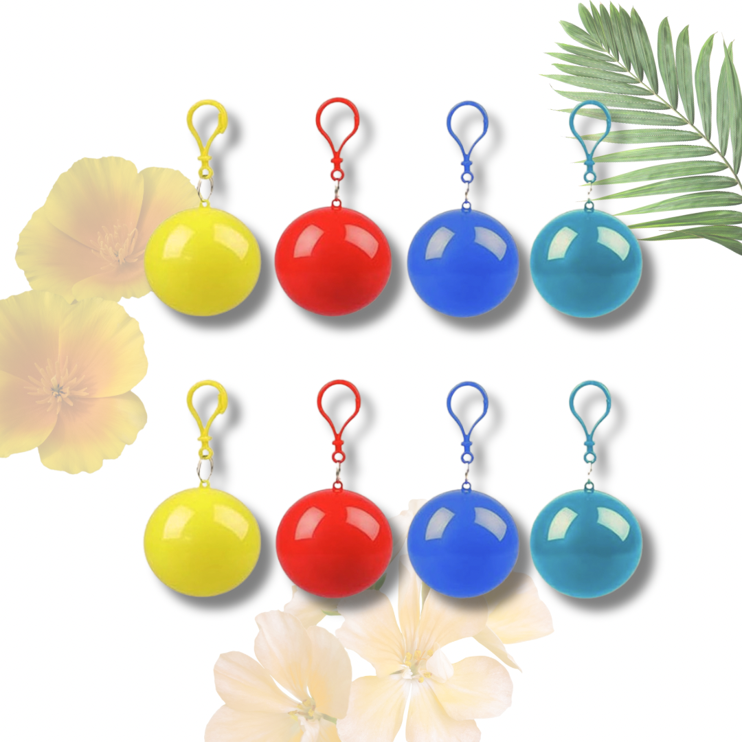 SINGLE USE PONCHO KEYRING