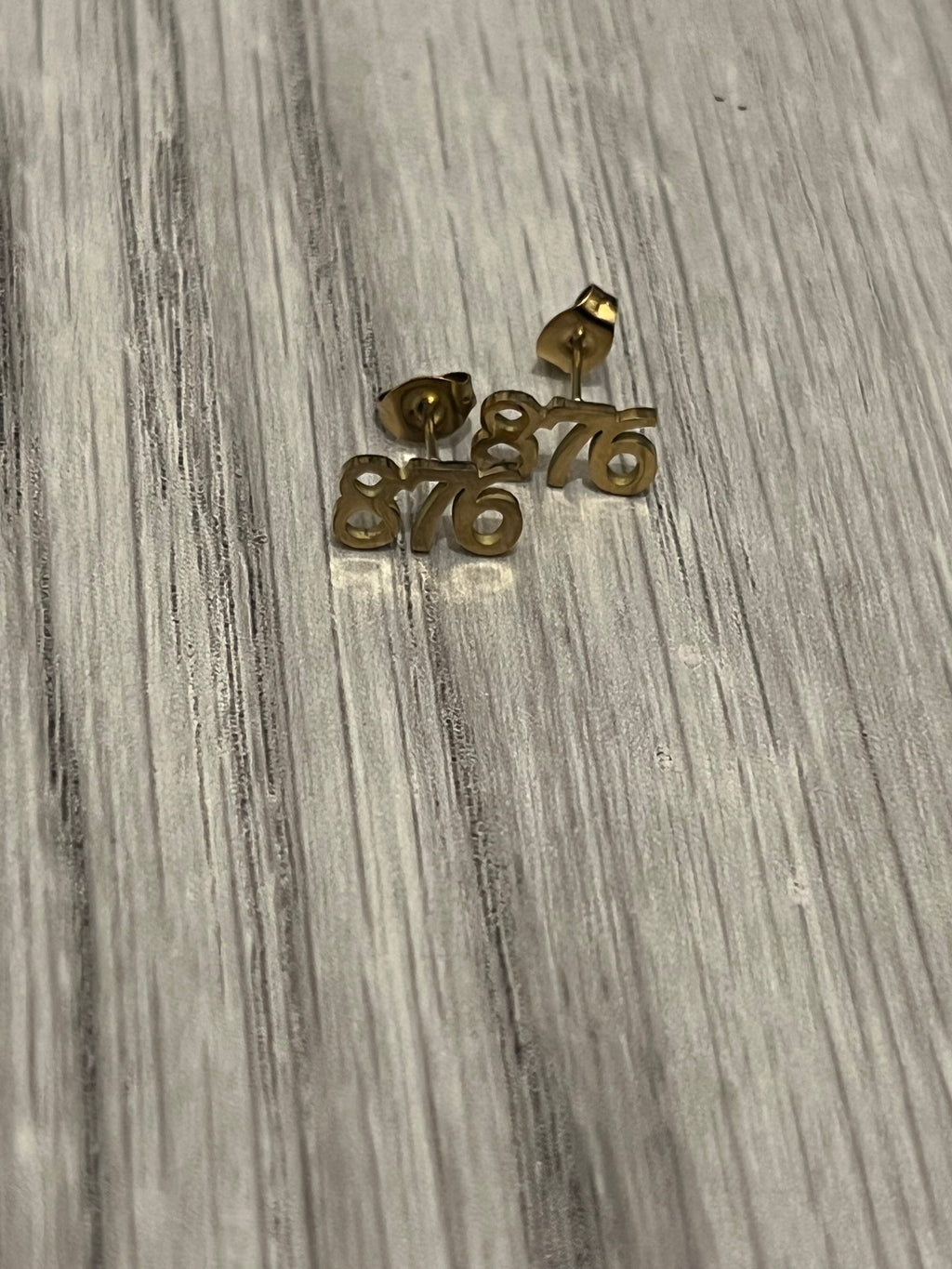JAMAICA 876 AREA CODE EARRINGS