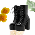 HEELED PU CARNIVAL BOOT