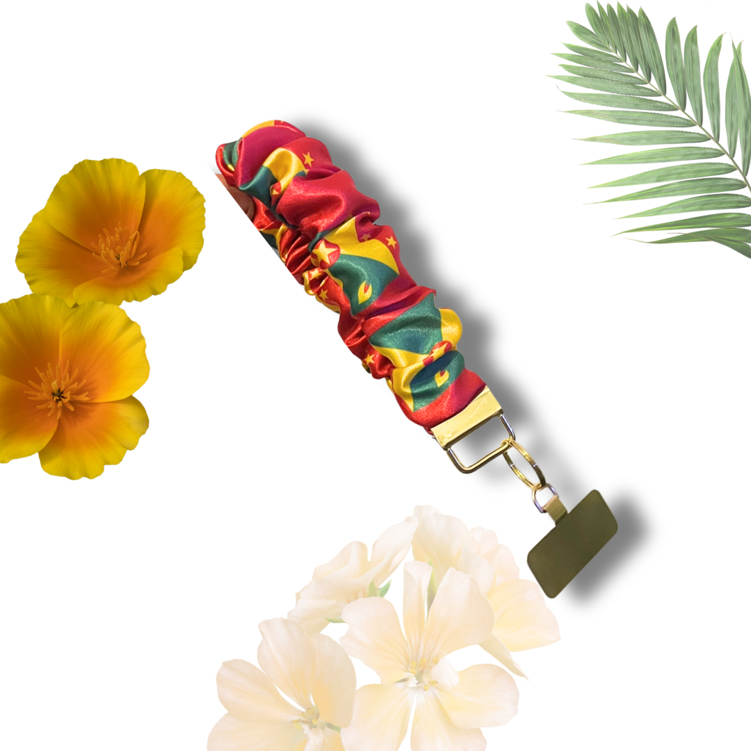 CARIBBEAN FLAG PHONE WRISTLET - CHOOSE YOUR FLAG