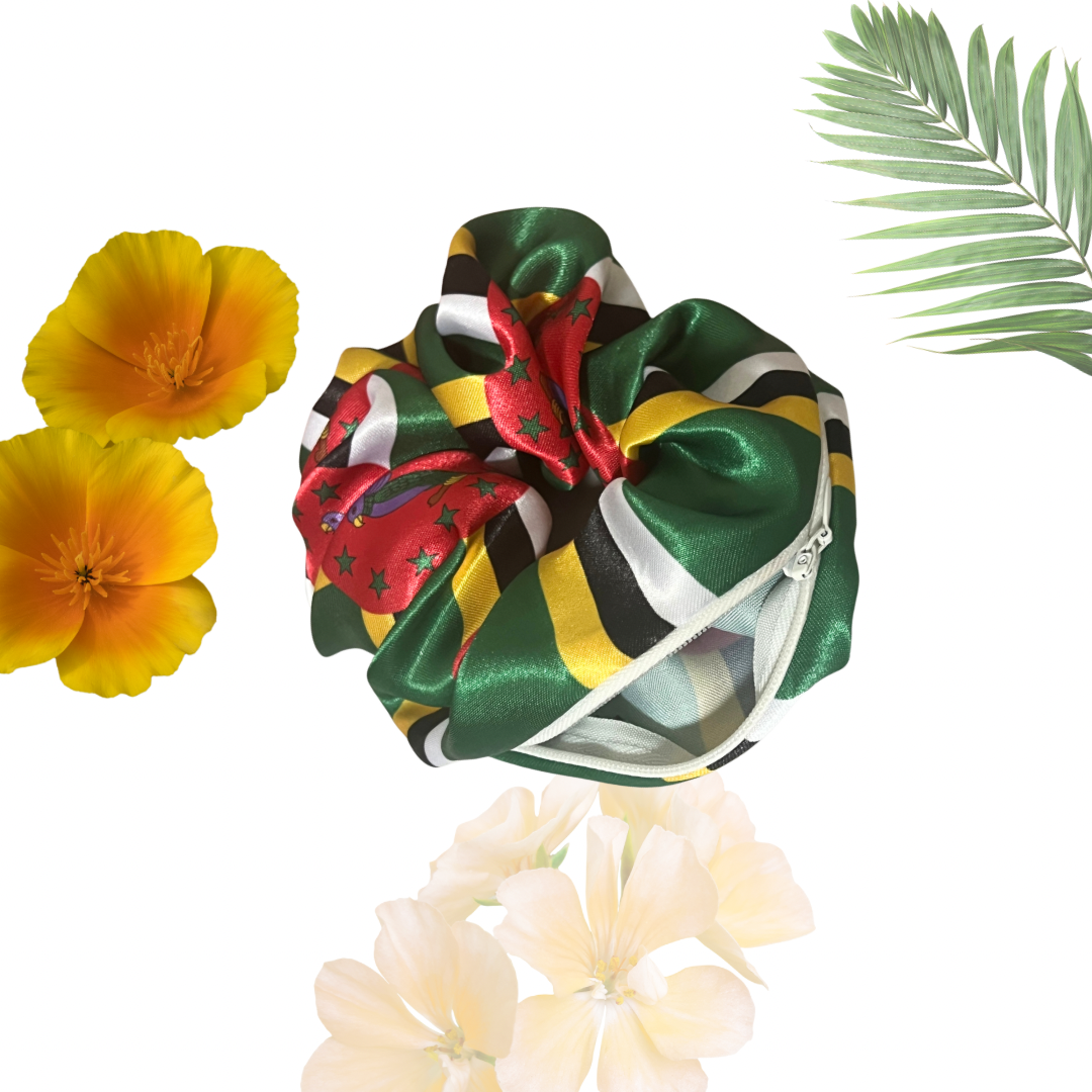 DOMINICA CARNIVAL SAFETY FLAG SCRUNCHIE