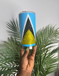 Bling St Lucia Flask