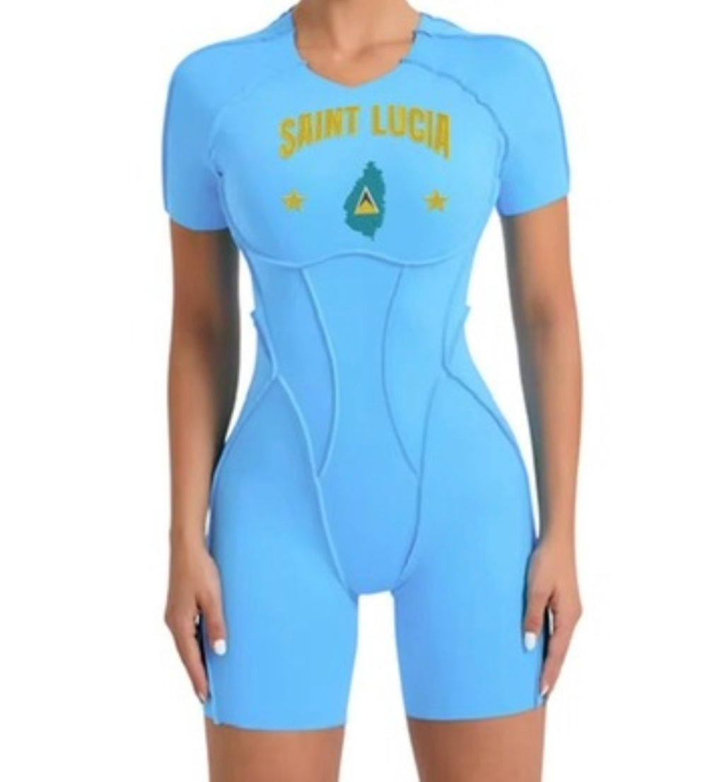 St Lucia Heritage Playsuit